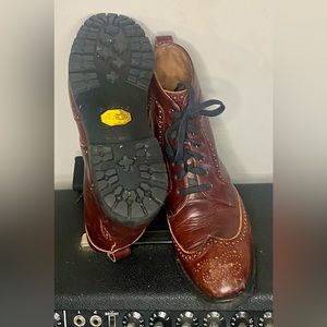 Allen Edmonds Leather Wingtip Boots (11.5 D)